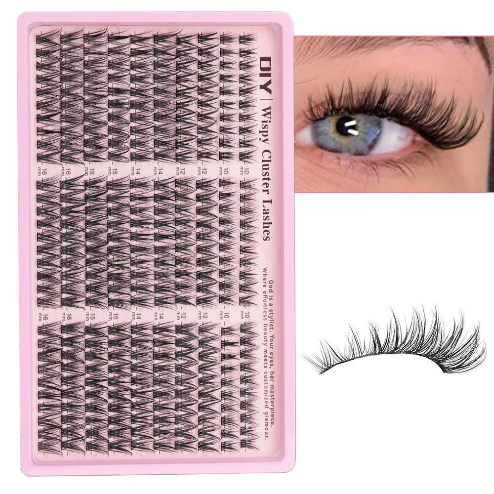 Eyelash Extension Natural Look - 10-16mm Lange Künstliche Wimpern 30D/40D/50D/60D Flauschige