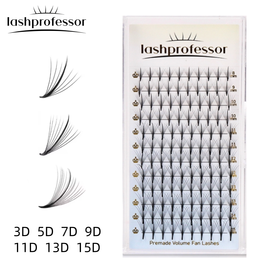 Eyelash Extension Russian - 3D/5D/7D/9D/11D/15D Handgefertigte Wispy Spike Thin Root
