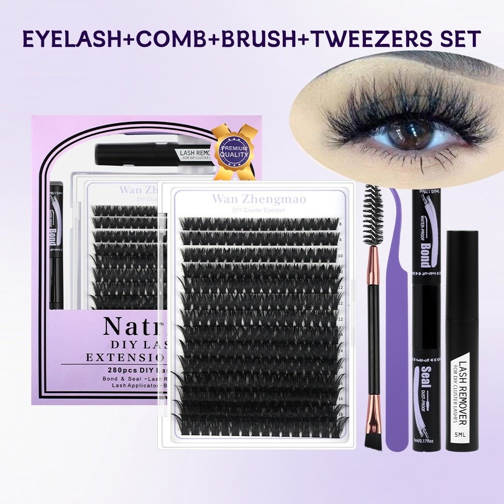 Eyelash Extension Natural Look - 8-18mm Lange Künstliche Wimpern zum Kleben