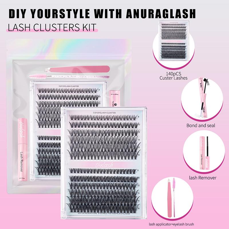 240-teiliges DIY-Set Cluster-W – Eyelash Extension Russian Bewertung und Preis