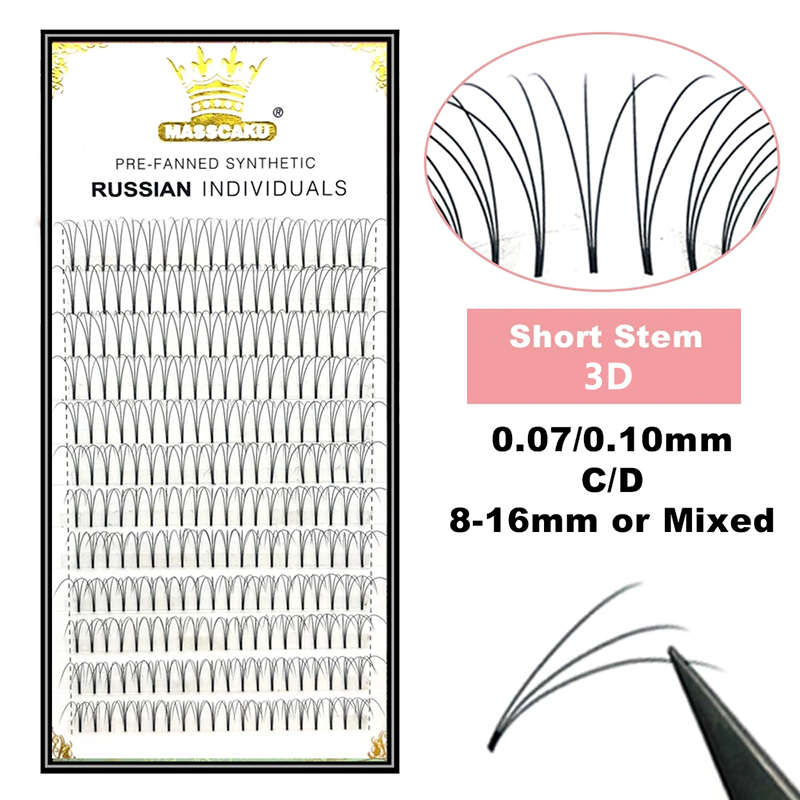 Großhandel 12 Reihen 3D 4D 5D  – Eyelash Extension Russian Bewertung und Preis