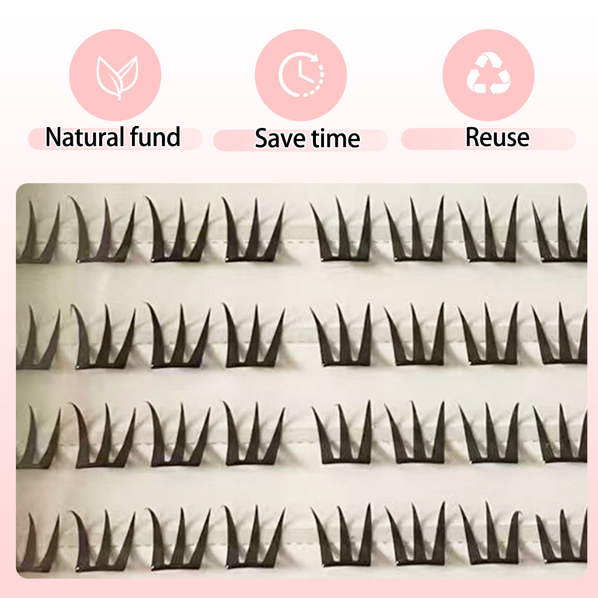 Einfache aufsteckbare Wimpernc – Eyelash Extension Human Hair Bewertung und Preis